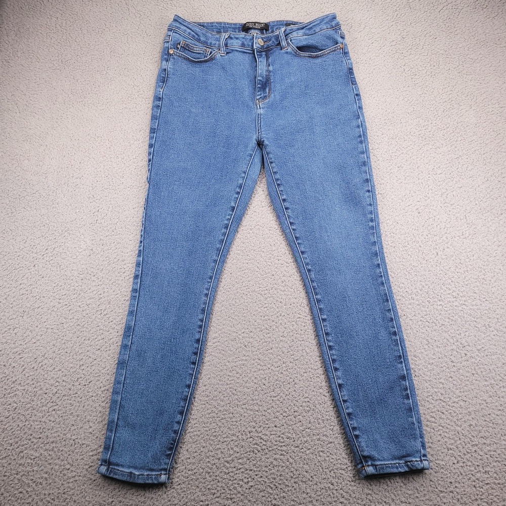 JUDY BLUE Jeans Juniors 13 31 Blue Skinny Fit Stretch Denim Medium Wash Classic